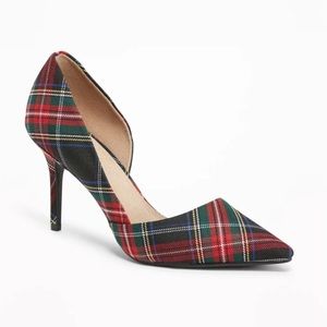 Plaid heels